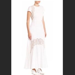 Stella McCartney Lara Eyelet Embroidered Maxi Dress